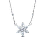 Pear shape flower pendant