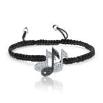 Diamond note bracelet
