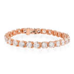 Rose gold tennis bracelet