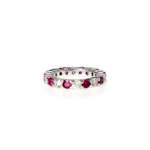 Ruby & diamond eternity Band
