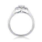 Classy halo diamond ring - Image 3