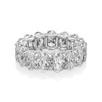 Oval shape eternity Band