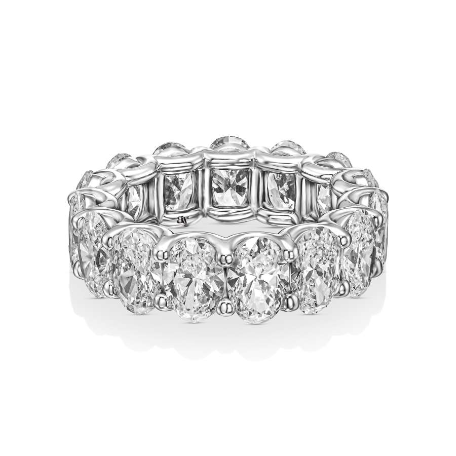 Oval shape eternity Band