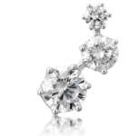 Round diamonds climbing earring - Image 2