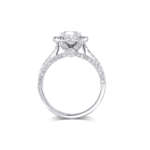Halo diamond ring