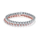 Rose gold tennis bracelet - Image 2