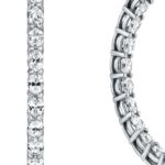 Oval shape diamonds hoop - Image 2