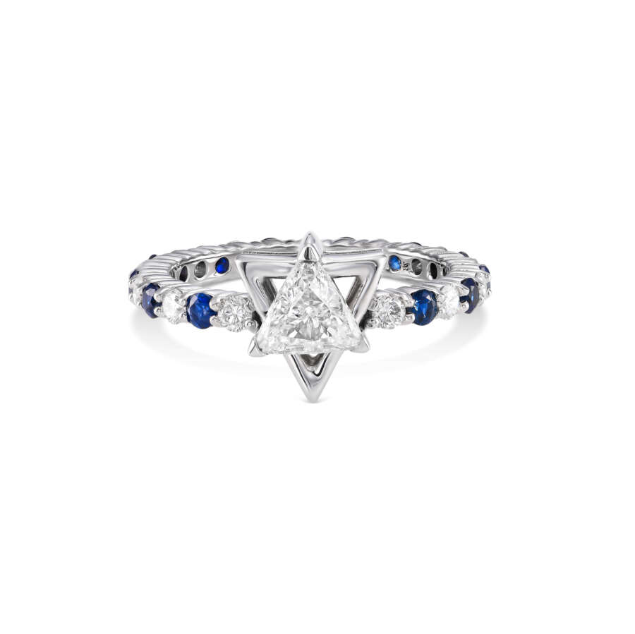 Star Of David Triangle Ring